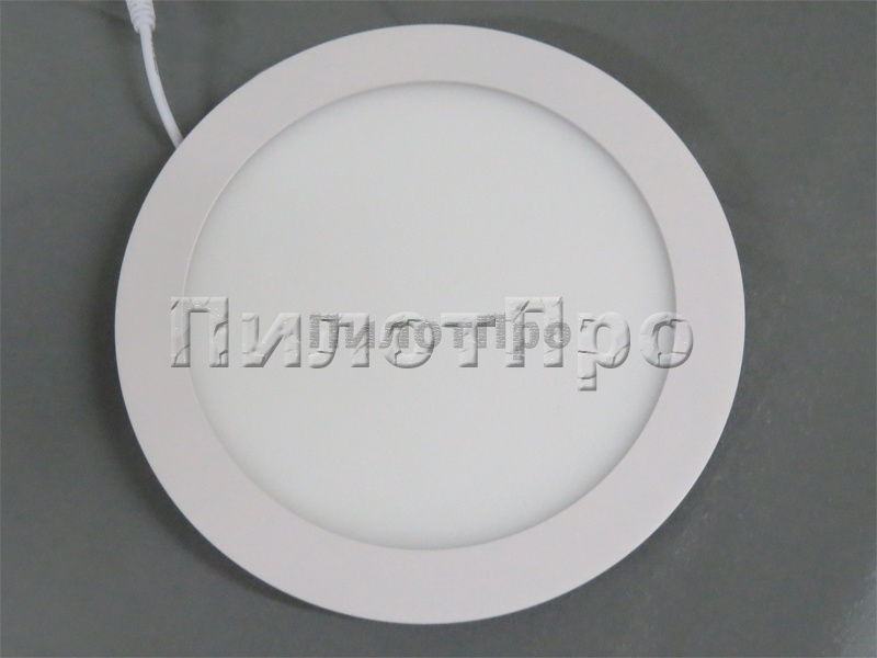 LED панель круглая 12,0W 4500K белая D170/155мм с трансформатором на 220В